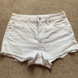 Aritzia White Denim Shorts Size 26 Talula Brand